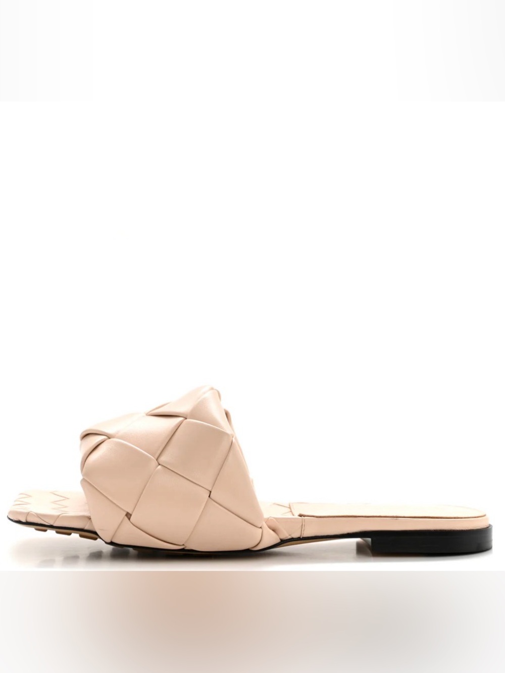 Bottega Veneta Padded Intrecciato Slide - Beige
